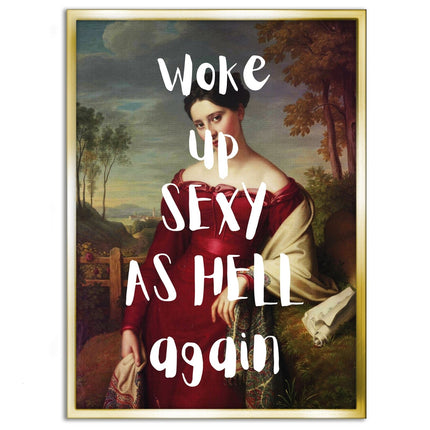 Sexy as hell - Leinwandbild Quotes (Canvas) kaufen bei Linkreich – Jetzt entdecken!