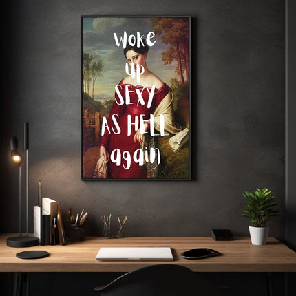 Sexy as hell - Leinwandbild Quotes (Canvas) kaufen bei Linkreich – Jetzt entdecken!