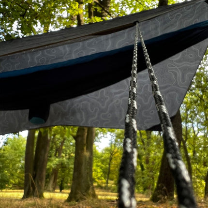 SEO. SHÄLTER | Tarp Zeltplane für die HÄNG - Mit Muster (Topo - Linien) Linkreich
