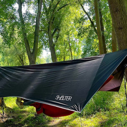 SEO. SHÄLTER | Tarp Zeltplane für die HÄNG - Mit Muster (Topo - Linien) Linkreich