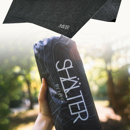 SEO. SHÄLTER | Tarp Zeltplane für die HÄNG - Mit Muster (Topo - Linien) Linkreich