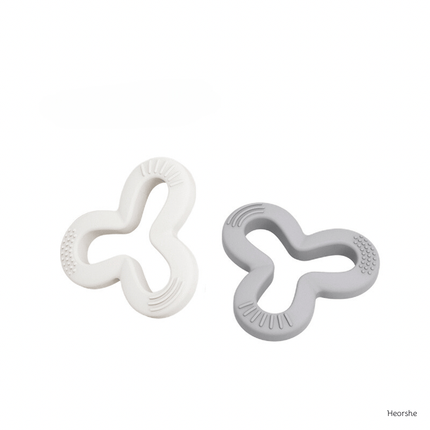 SEO. Shamrock Teether - Grau/ Weiß Linkreich