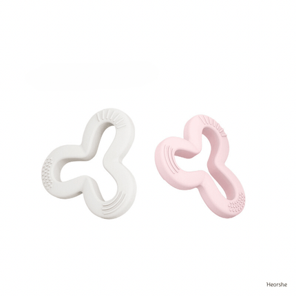 SEO. Shamrock Teether - Rosa/Weiß Linkreich