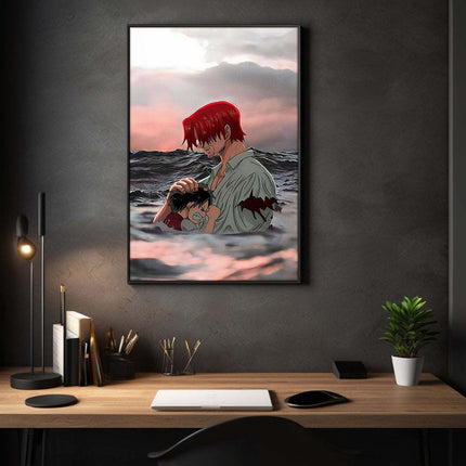 Shanks & Luffy - One Piece - Anime Leinwandbild (Canvas) kaufen bei Linkreich – Jetzt entdecken!