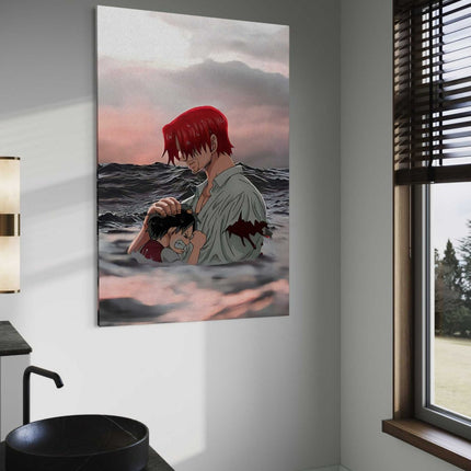 Shanks & Luffy - One Piece - Anime Leinwandbild (Canvas) kaufen bei Linkreich – Jetzt entdecken!