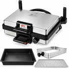 Silex Multigrill Komplettset – Kontaktgrill 2000 W mit Kasserolle, Zwischenrahmen & Grillrost