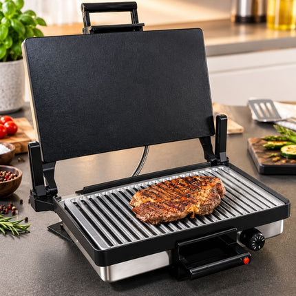 Silex Multigrill Komplettset – Kontaktgrill 2000 W mit Kasserolle, Zwischenrahmen & Grillrost