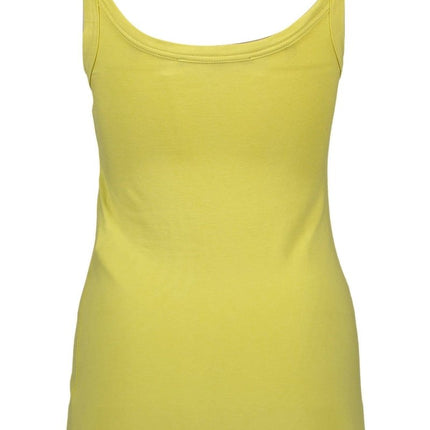 SEO. SILVIAN HEACH Gelbes Tanktop Damen – Breites Schulter-Design mit Spitzeneinsätzen - Grün Linkreich