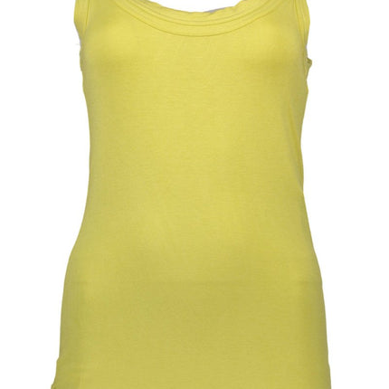 SEO. SILVIAN HEACH Gelbes Tanktop Damen – Breites Schulter-Design mit Spitzeneinsätzen - Gelb Linkreich