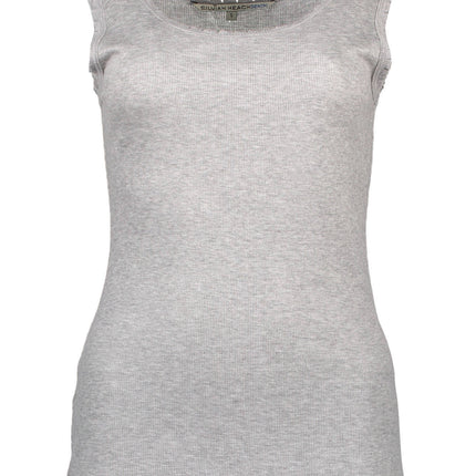 SILVIAN HEACH Grauer Tanktop Damen – Breites Schultertank aus Viskose