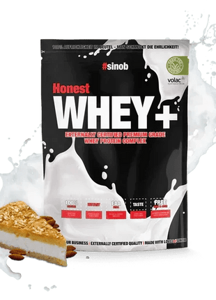 Sinob Honest Whey+ – Premium Whey Proteinpulver - Bienenstich 820g Linkreich