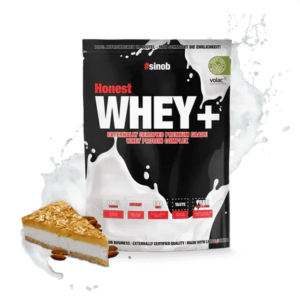 Sinob Honest Whey+ – Premium Whey Proteinpulver - Bienenstich 820g Linkreich