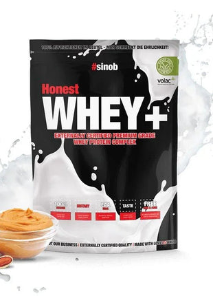 Sinob Honest Whey+ – Premium Whey Proteinpulver - Peach Yoghurt 1 KG Linkreich