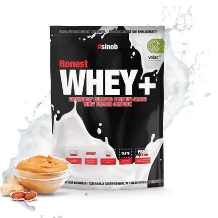 Sinob Honest Whey+ – Premium Whey Proteinpulver - Peach Yoghurt 1 KG Linkreich