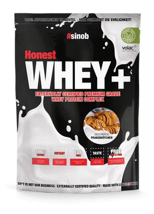 Sinob Honest Whey+ – Premium Whey Proteinpulver - Vanilla Ice Cream 820g Linkreich