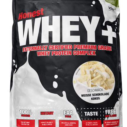 Sinob Honest Whey+ – Premium Whey Proteinpulver - White Chocolate Cocos 820g MHD 07.2027 Linkreich