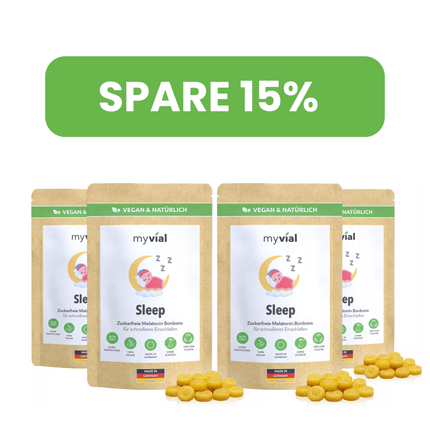 SEO. Sleep Melatonin Bonbons - 4er Pack - 15% Rabatt Linkreich