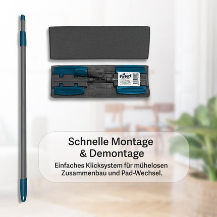 Sleepy Bodenwisch - Set – Teleskopstiel, Mopphalter & 3x 50 Boden Tücher (Bodenwischsystem / Mop - Set) kaufen bei Linkreich – Jetzt entdecken!