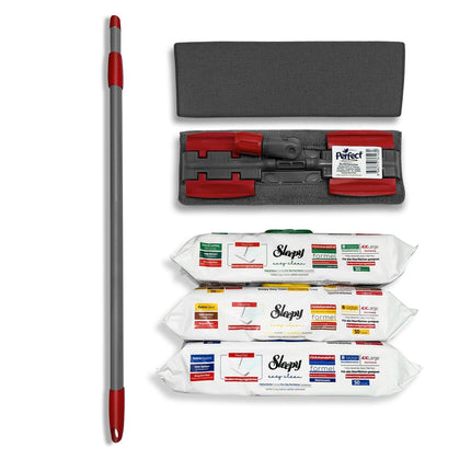 Sleepy Bodenwisch - Set – Teleskopstiel, Mopphalter & 3x 50 Boden Tücher (Bodenwischsystem / Mop - Set) kaufen bei Linkreich – Jetzt entdecken!