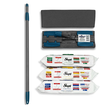 Sleepy Bodenwisch - Set – Teleskopstiel, Mopphalter & 3x 50 Boden Tücher (Bodenwischsystem / Mop - Set) kaufen bei Linkreich – Jetzt entdecken!