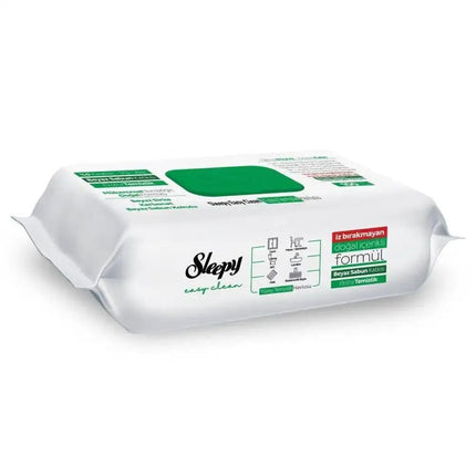 Sleepy Easy Clean Reinigungstücher Grün, 100 Stück, für Haushalt und Büro, mit weißer Seife, streifenfreie Reinigung