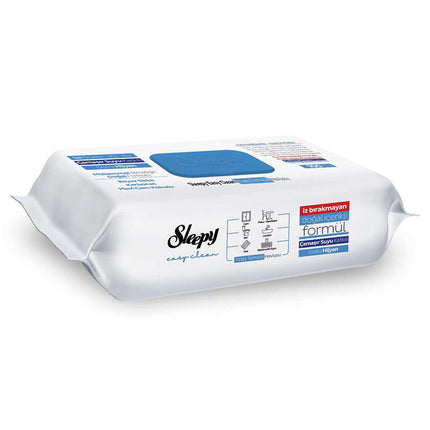 Sleepy Easy Clean Reinigungstücher Blau, 100 Stück ,für Haushalt, streifenfreie Reinigung, mit Essig und Natron