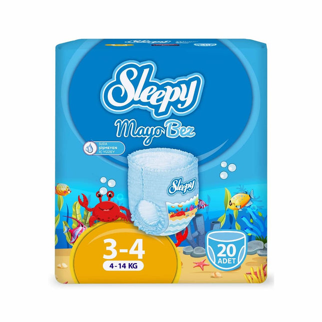Sleepy Mayo Bez Schwimmwindeln 3–4 (4–14 kg) – 20 Stück | Badewindel - Pants (Schwimmwindeln) kaufen bei Linkreich – Jetzt entdecken!