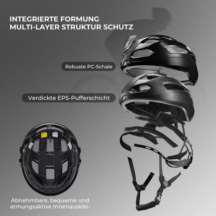 Smart Fahrradhelm mit Licht (Fahrradhelme) kaufen bei Linkreich – Jetzt entdecken!