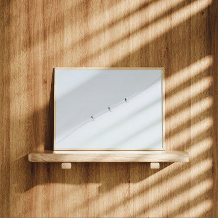 Three Mountaineers Traversing Vallee Blanche | Chamonix Wall Art