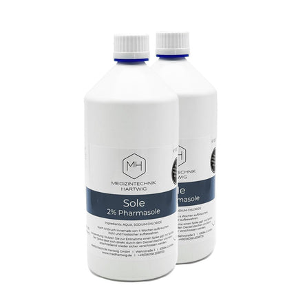 SEO. Sole 2% // 1 Liter - 2x 1 Liter Sole Vorteilspreis Linkreich