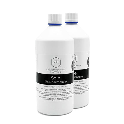 SEO. Sole 4% // 1 Liter - 2x 1 Liter Sole Vorteilspreis Linkreich