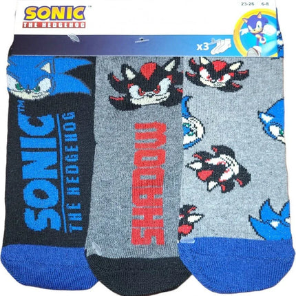 Sonic the Hedgehog Socken 3 Paar Unisex Kinder Sonic