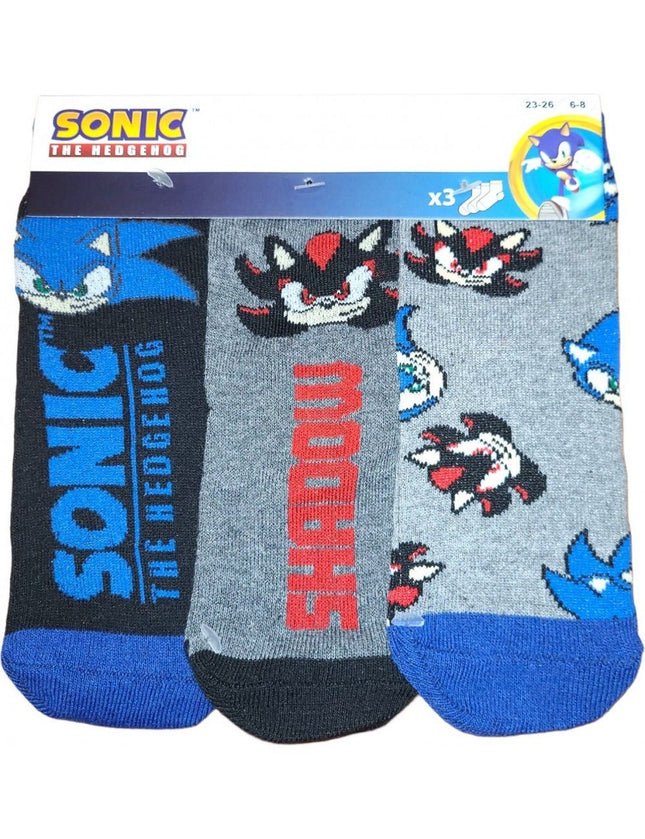 SEO. Sonic the Hedgehog Socken 3 Paar Unisex Kinder Sonic - 23 - 26 Linkreich