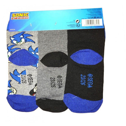 SEO. Sonic the Hedgehog Socken 3 Paar Unisex Kinder Sonic - 23 - 26 Linkreich