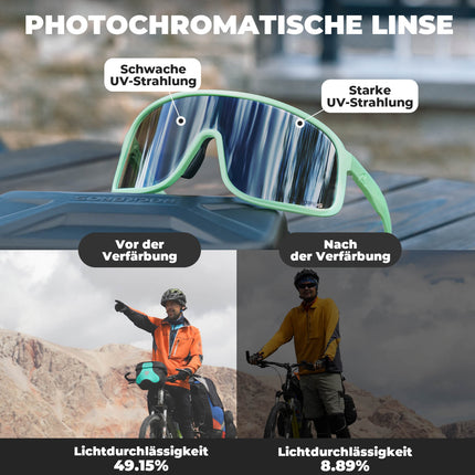 Sonnenbrille Selbsttönend UV400 - Schutz – SHOWDOW Serie (Fahrradbrille) kaufen bei Linkreich – Jetzt entdecken!