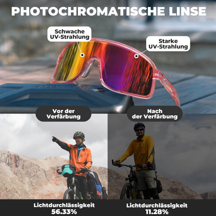 Sonnenbrille Selbsttönend UV400 - Schutz – SHOWDOW Serie (Fahrradbrille) kaufen bei Linkreich – Jetzt entdecken!