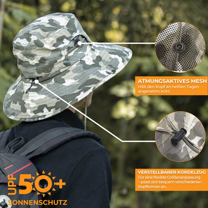 Sonnenhut Outdoor Wanderhut Fischerhut UV - Schutz (Fahrrad Mütze) kaufen bei Linkreich – Jetzt entdecken!