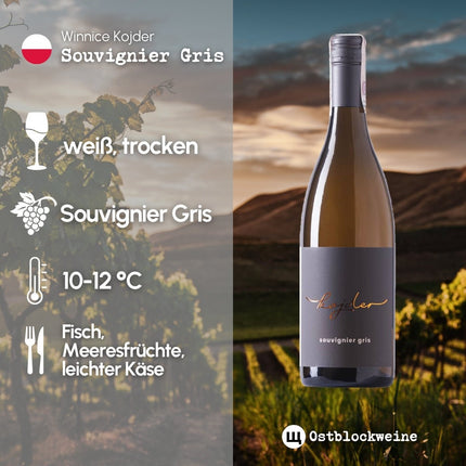 SEO. Souvignier Gris 2023 - Bio - Weißwein trocken aus Polen - Linkreich