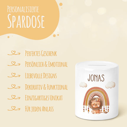 SEO. Spardose aus Keramik - Boho - Linkreich