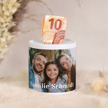 SEO. Spardose aus Keramik - mit eigenem Foto - Linkreich