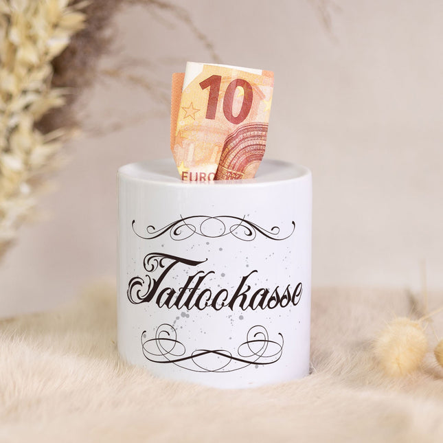 SEO. Spardose aus Keramik - Tattookasse - Linkreich