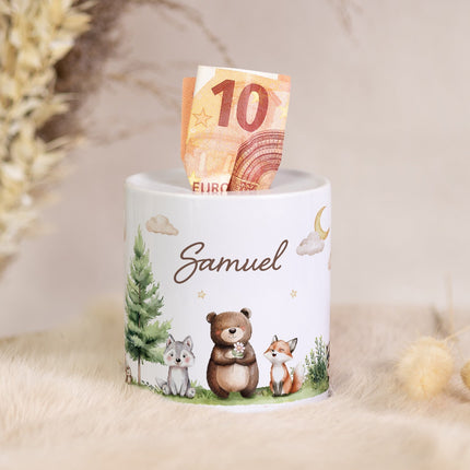 SEO. Spardose aus Keramik - Wald - Linkreich