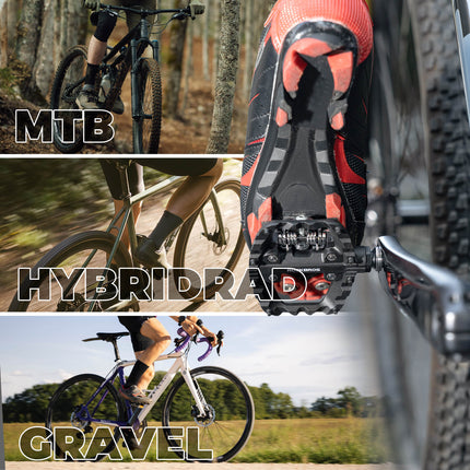 SPD - Klickpedale & Plattformpedale 2 - in - 1 inkl. Cleats 9/16" (Fahrradpedale) kaufen bei Linkreich – Jetzt entdecken!