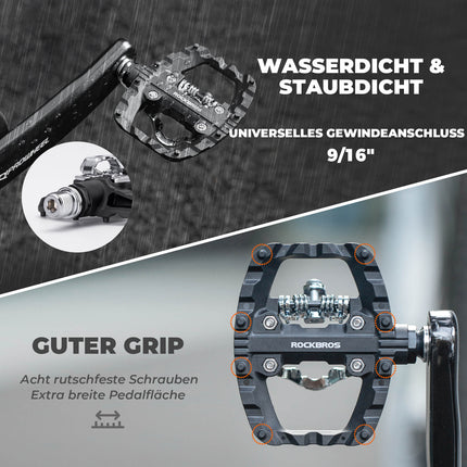 SPD - Klickpedale & Plattformpedale 2 - in - 1 inkl. Cleats 9/16" (Fahrradpedale) kaufen bei Linkreich – Jetzt entdecken!