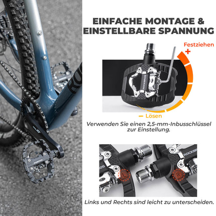 SPD - Klickpedale & Plattformpedale 2 - in - 1 inkl. Cleats 9/16" (Fahrradpedale) kaufen bei Linkreich – Jetzt entdecken!