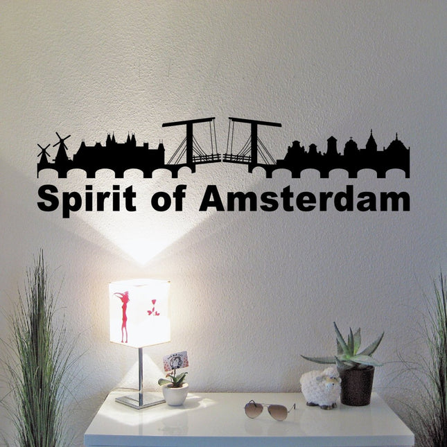 SEO. Spirit of Amsterdam Wohnmobil Wohnwagen Wand Aufkleber Wanddeko - 100x65cm Linkreich