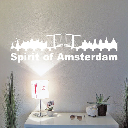 SEO. Spirit of Amsterdam Wohnmobil Wohnwagen Wand Aufkleber Wanddeko - 100x65cm Linkreich