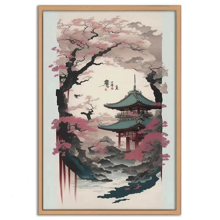 Spring in Japan - Leinwandbild Japanisch (Canvas) kaufen bei Linkreich – Jetzt entdecken!