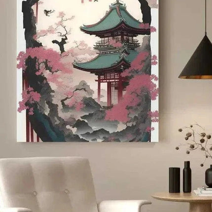 Spring in Japan - Leinwandbild Japanisch (Canvas) kaufen bei Linkreich – Jetzt entdecken!