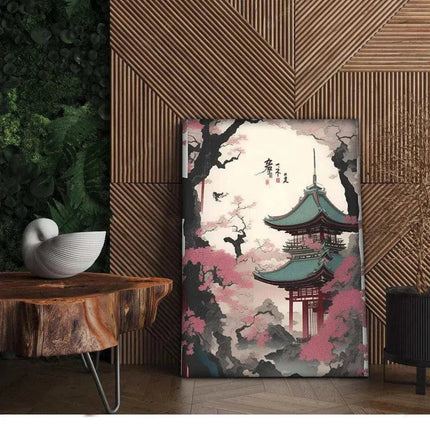 Spring in Japan - Leinwandbild Japanisch (Canvas) kaufen bei Linkreich – Jetzt entdecken!